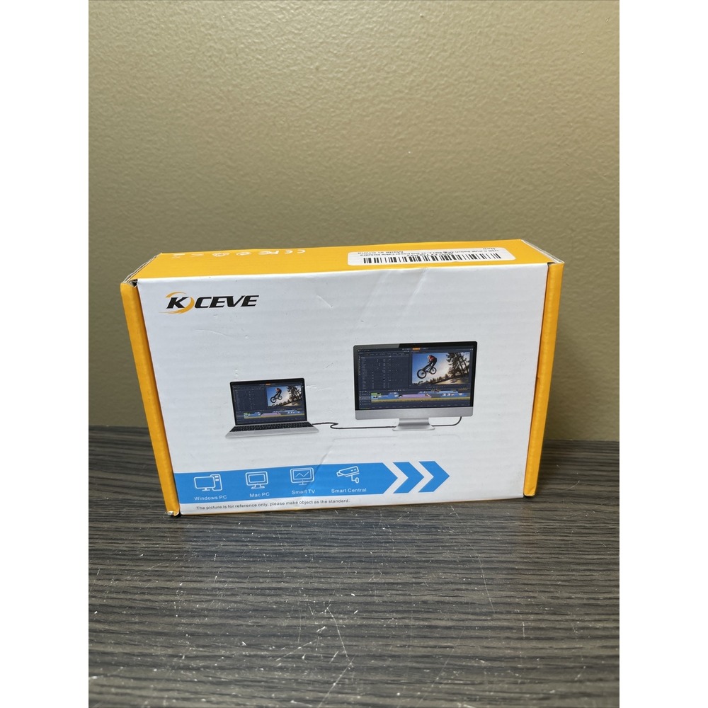 Kceve 2 Port USB C To HDMI KVM Switch Kc-c201h 4K 60hz New
